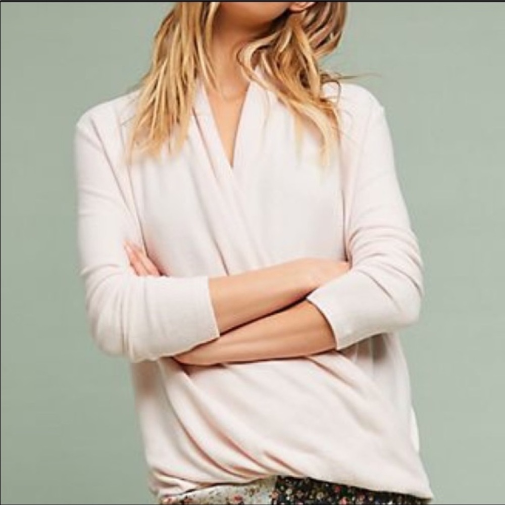 ⭐️3/$50⭐️ Anthropologie Pure+ Good Brushed Fleece Wrap Top